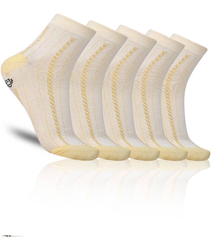 Dollar - Yellow Cotton Blend Women's Combo ( Pack of 5 ) - Socks | Buy online on ZillyBuy