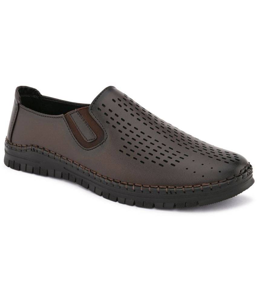 Fashion Victim - Brown Men's Slip On Formal Shoes Fashion Victim - Brown Men's Slip On Formal Shoes