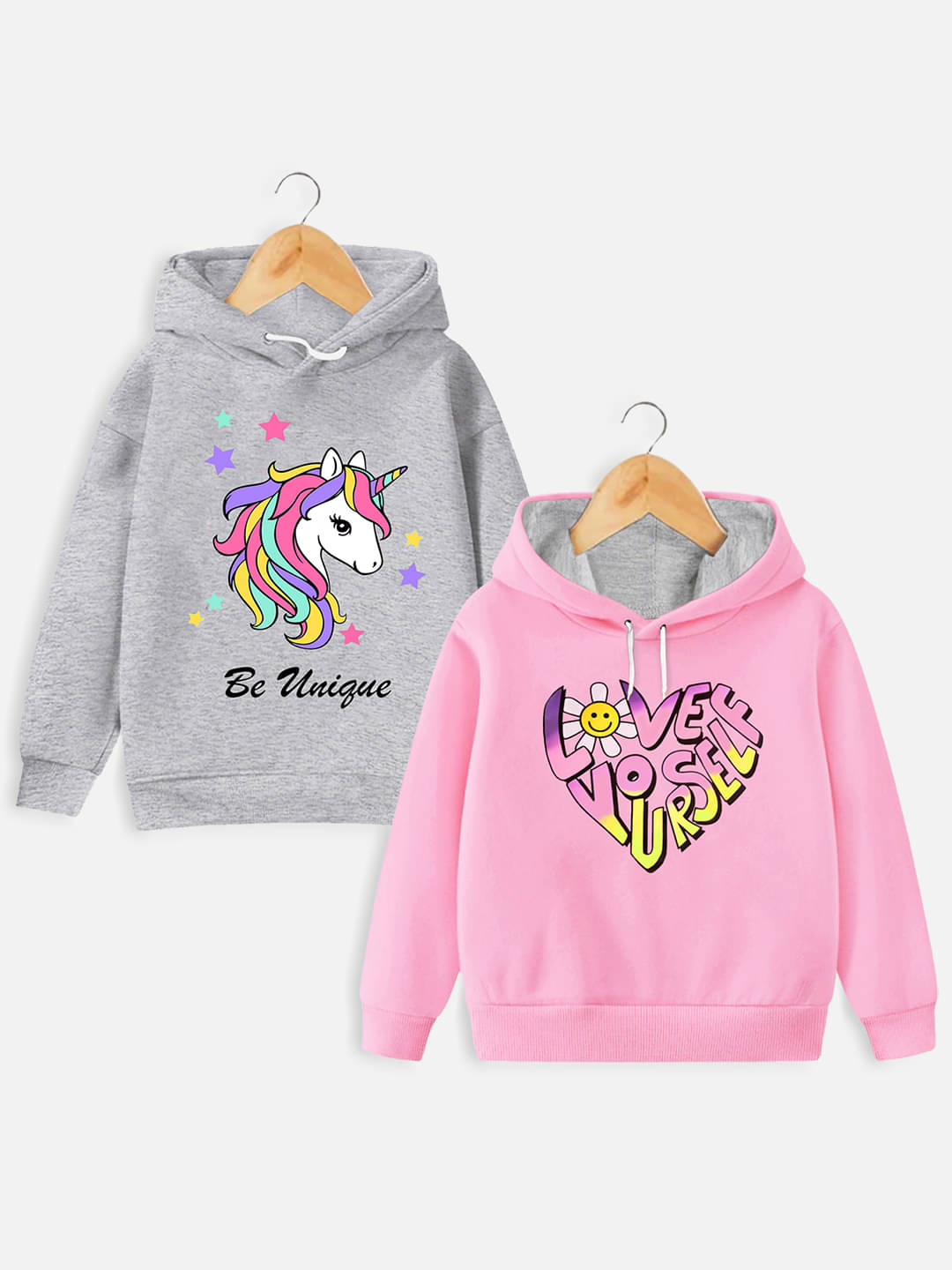     			Trampoline Pack of 2 Girls Cotton Blend Sweatshirt ( Multicolor )