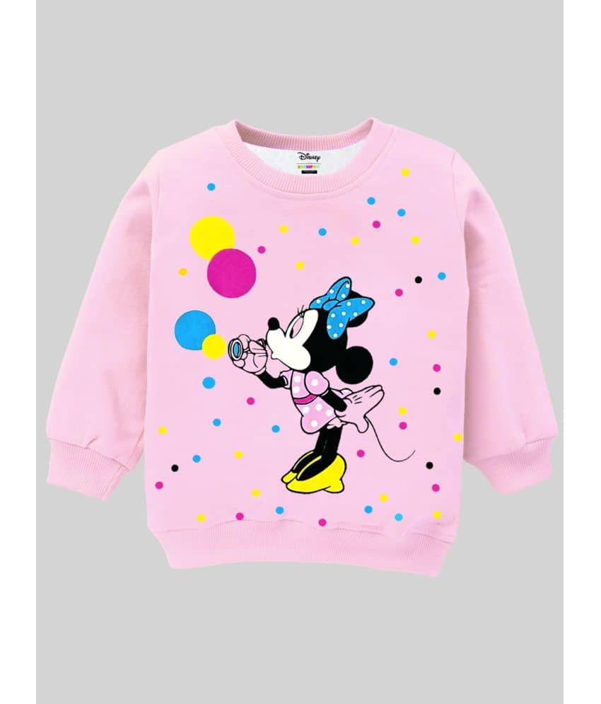 KUCHIPOO Girls Regular Fit Winterwear Sweatshirt (© Disney-SWT-308)