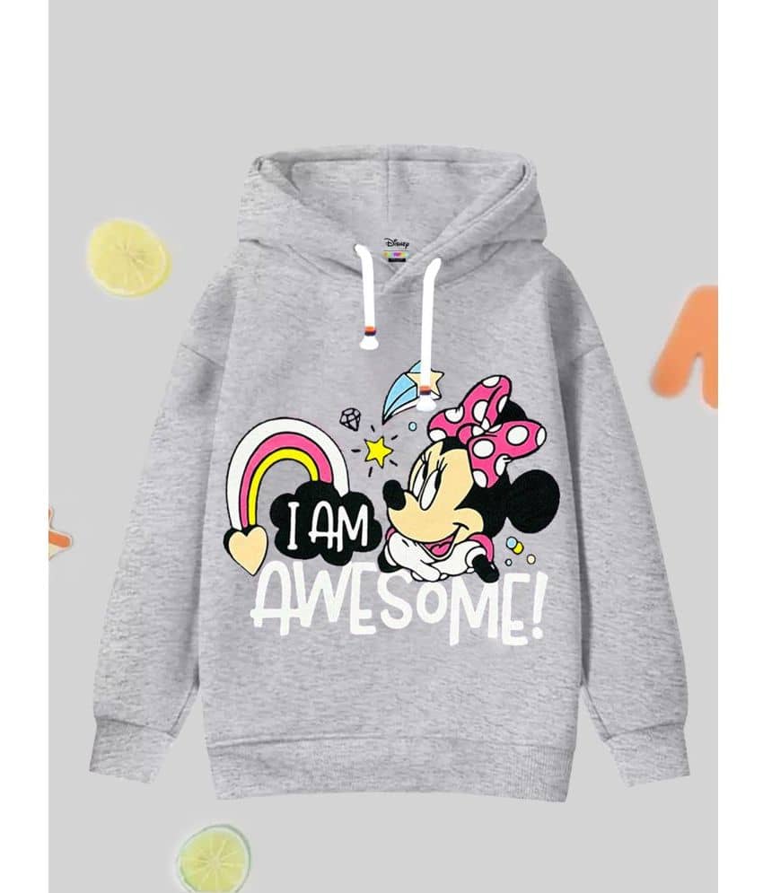 Kuchipoo Girls Fleece Sweatshirt ( Gray )