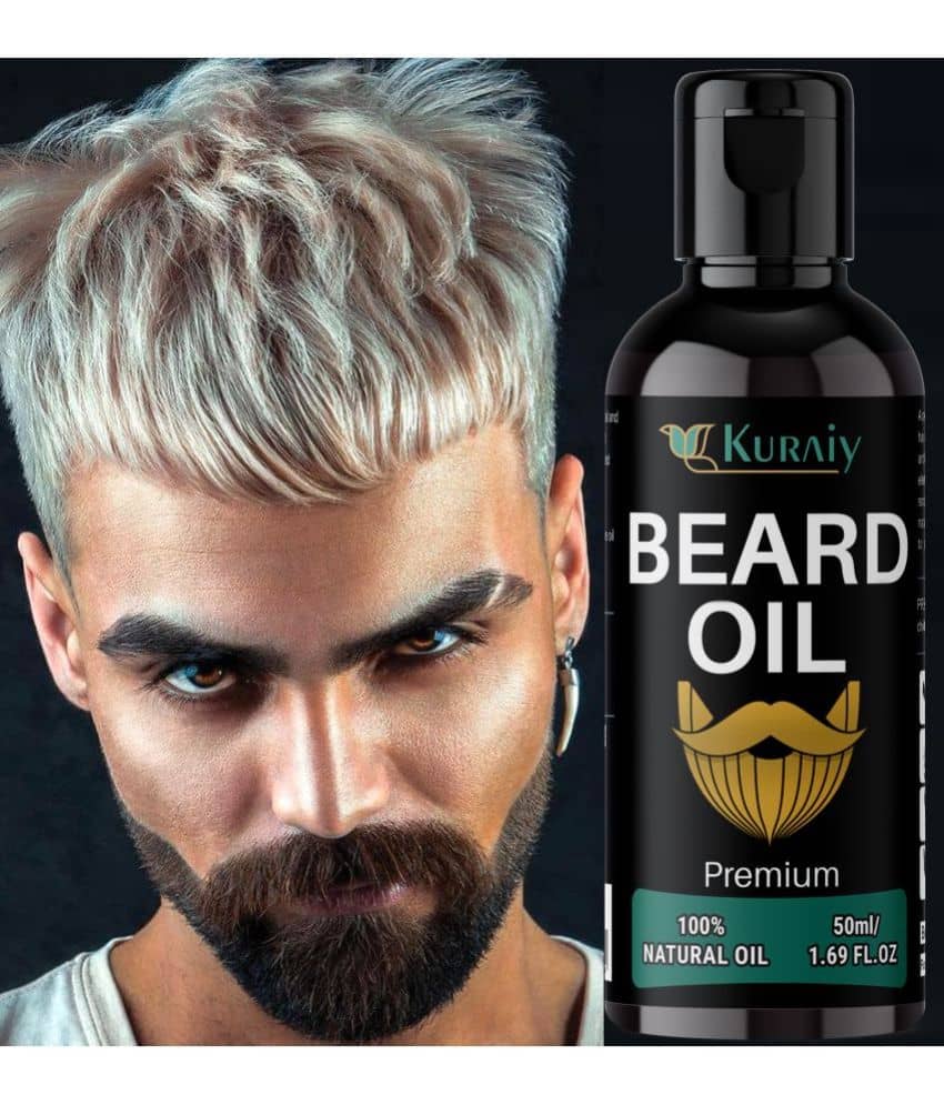 KURAIY Beard Growth Oil for Men For Better Beard Growth With Thicker Beard (50 ml) - Beard Care and Tools | Buy online on ZillyBuy
