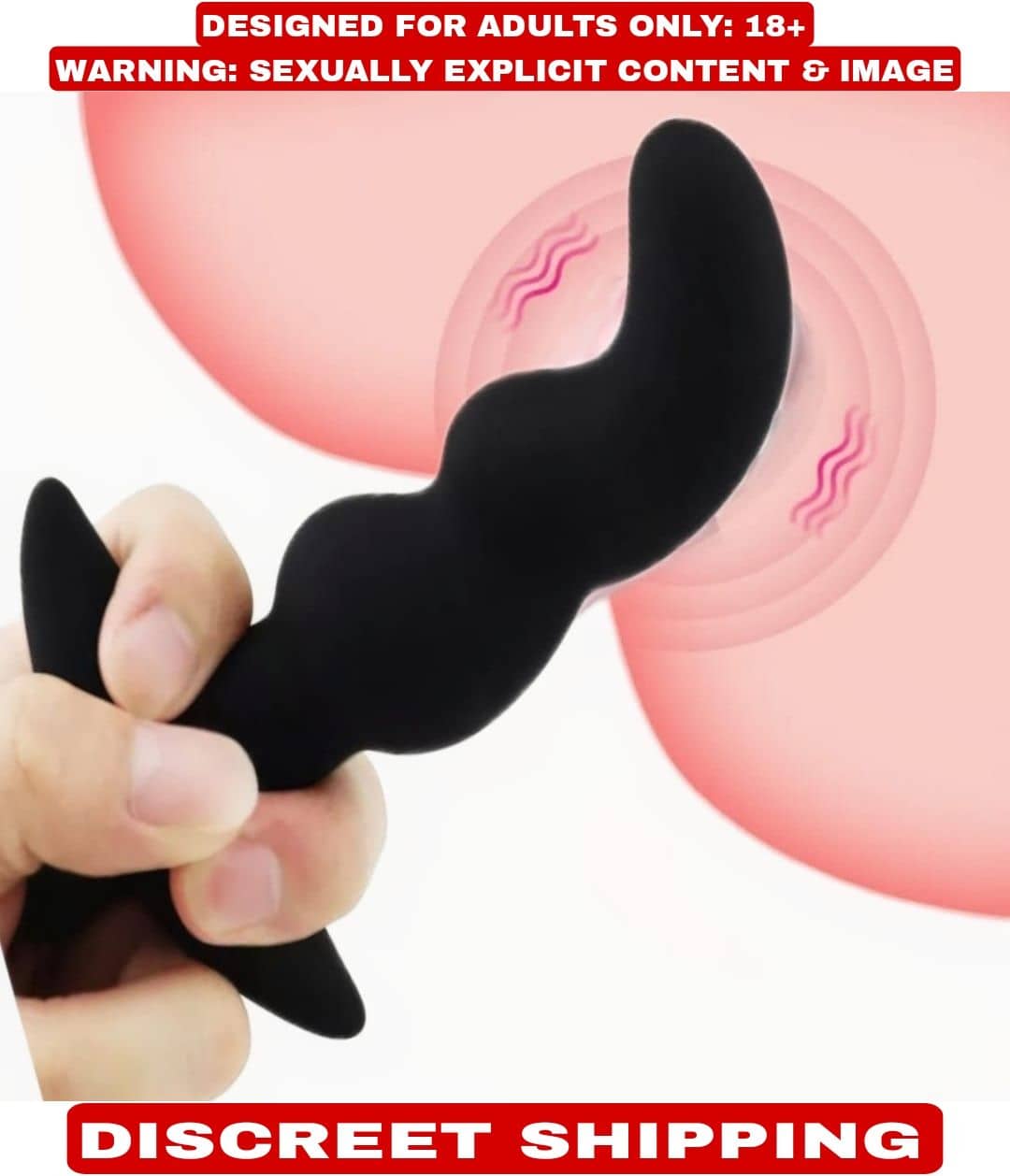 Kamahouse Premium Quality Long Silicon Beads Plug Vibrating Anal Stimulator