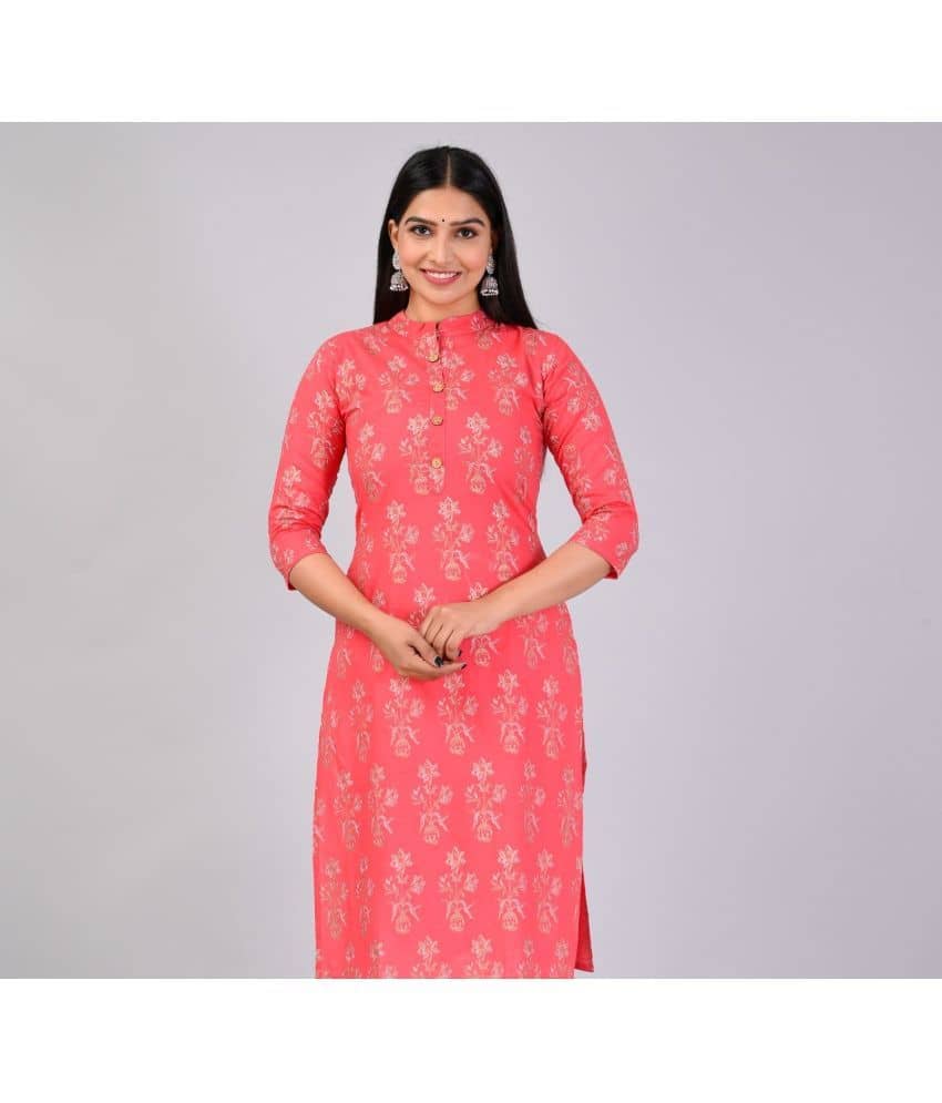 MAUKA Rayon Printed Straight Women's Kurti - Yellow ( Pack of 1 ) - Kurtis, Tunics | Buy online on ZillyBuy
