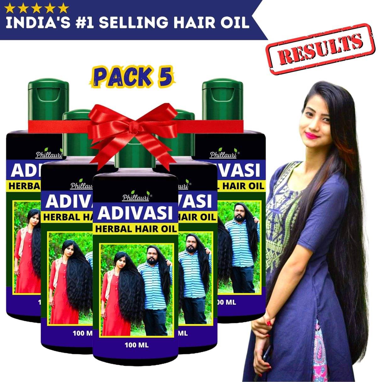     			Phillauri - Anti Hair Fall Onion Oil 500 ml ( Pack of 5 )