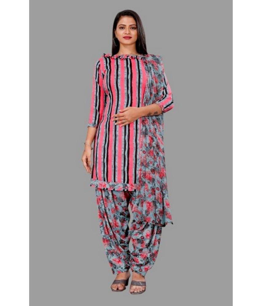 SIMMU Unstitched Crepe Printed Dress Material - Multicolor ( Pack of 1 ) SIMMU Unstitched Crepe Printed Dress Material - Multicolor ( Pack of 1 )