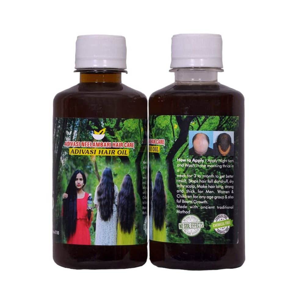 ADIVASI NEELAMBARI - Hair Growth Bhringraj Oil 200 ml ( Pack of 2 )