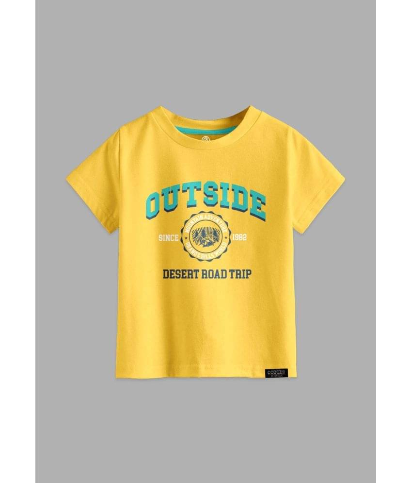     			CODEZ Pack of 3 Boys Cotton Blend T-Shirt ( Yellow )