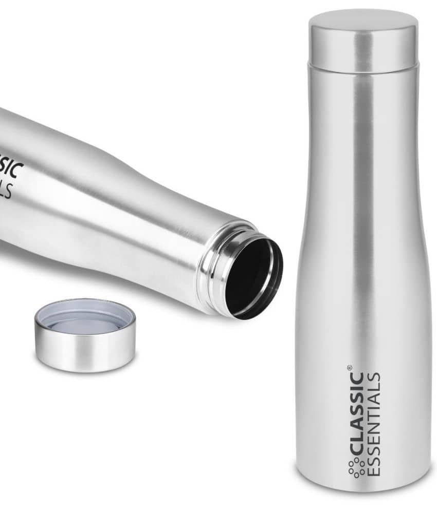 Classic Essentials Inox Carbo Water Bottle Silver Water Bottle 900 mL ( Set of 4 )