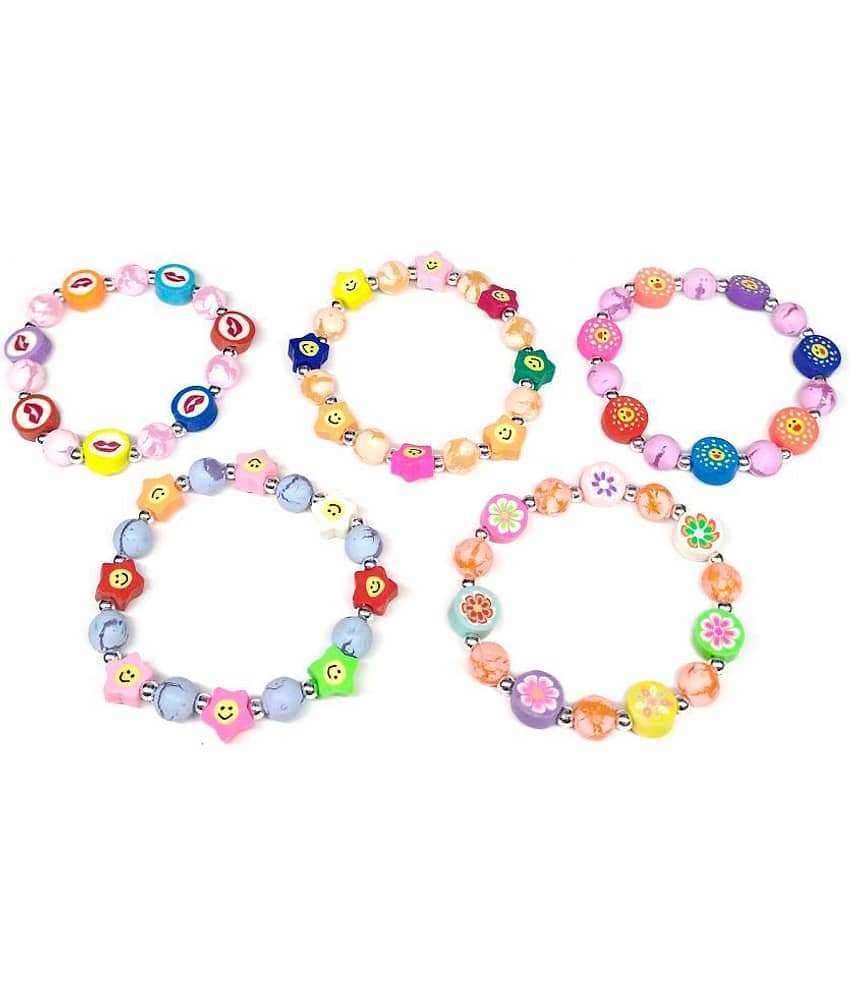 DAIVYA WELLNESS - Multicolor Bracelet ( Pack of 5 ) - Bangles & Bracelets | Buy online on ZillyBuy