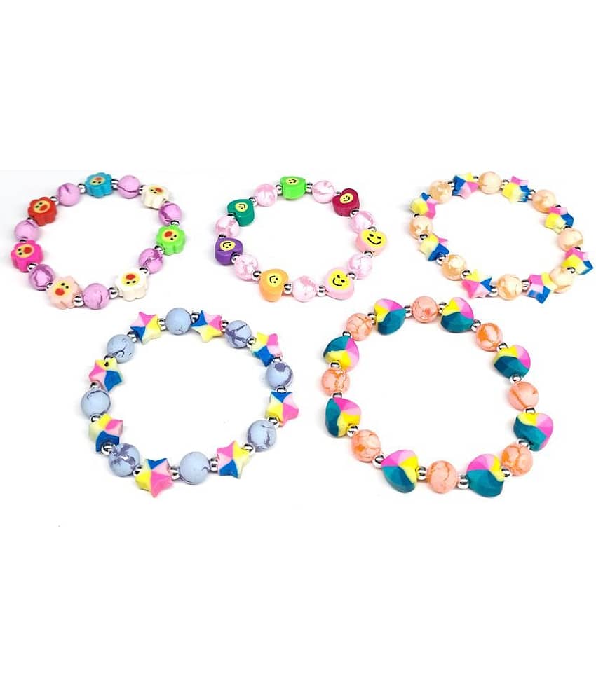DAIVYA WELLNESS - Multicolor Bracelet ( Pack of 5 ) - Bangles & Bracelets | Buy online on ZillyBuy
