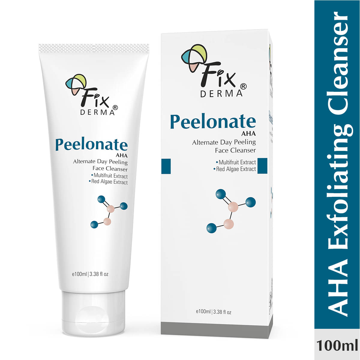 Fixderma Peelonate AHA Face Cleanser, Face Exfoliator for Uneven Skin Tone & Rough Skin, 100ml Fixderma Peelonate AHA Face Cleanser, Face Exfoliator for Uneven Skin Tone & Rough Skin, 100ml
