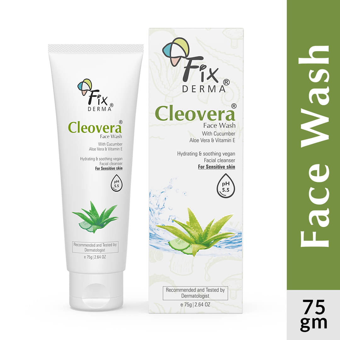 Fixderma Cleovera Cucumber & Aloe Vera Face Wash With Vitamin E, 75g, (Pack of 1) Fixderma Cleovera Cucumber & Aloe Vera Face Wash With Vitamin E, 75g, (Pack of 1)