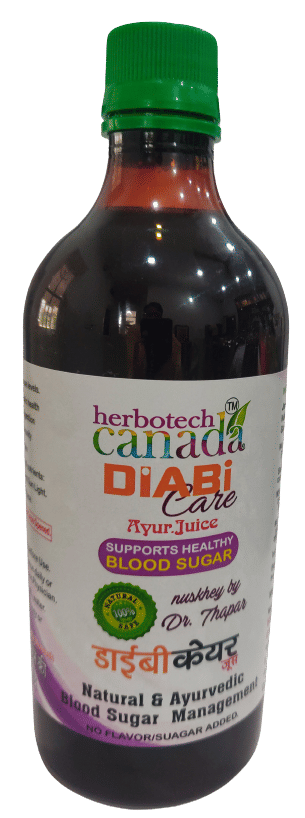 Herbotech Canada DIABETES CONTROL WITH 11 HERBS JUICE DIABITCARE SAFE & EFFECTIVE I NO ADDED SUGAR