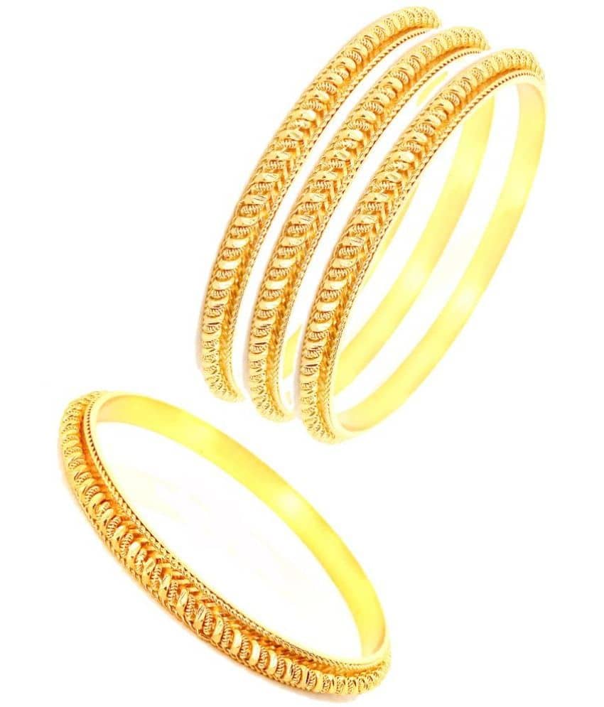 JIPPA - Gold Bangle Set ( Pack of 1 ) - Bangles & Bracelets | Buy online on ZillyBuy