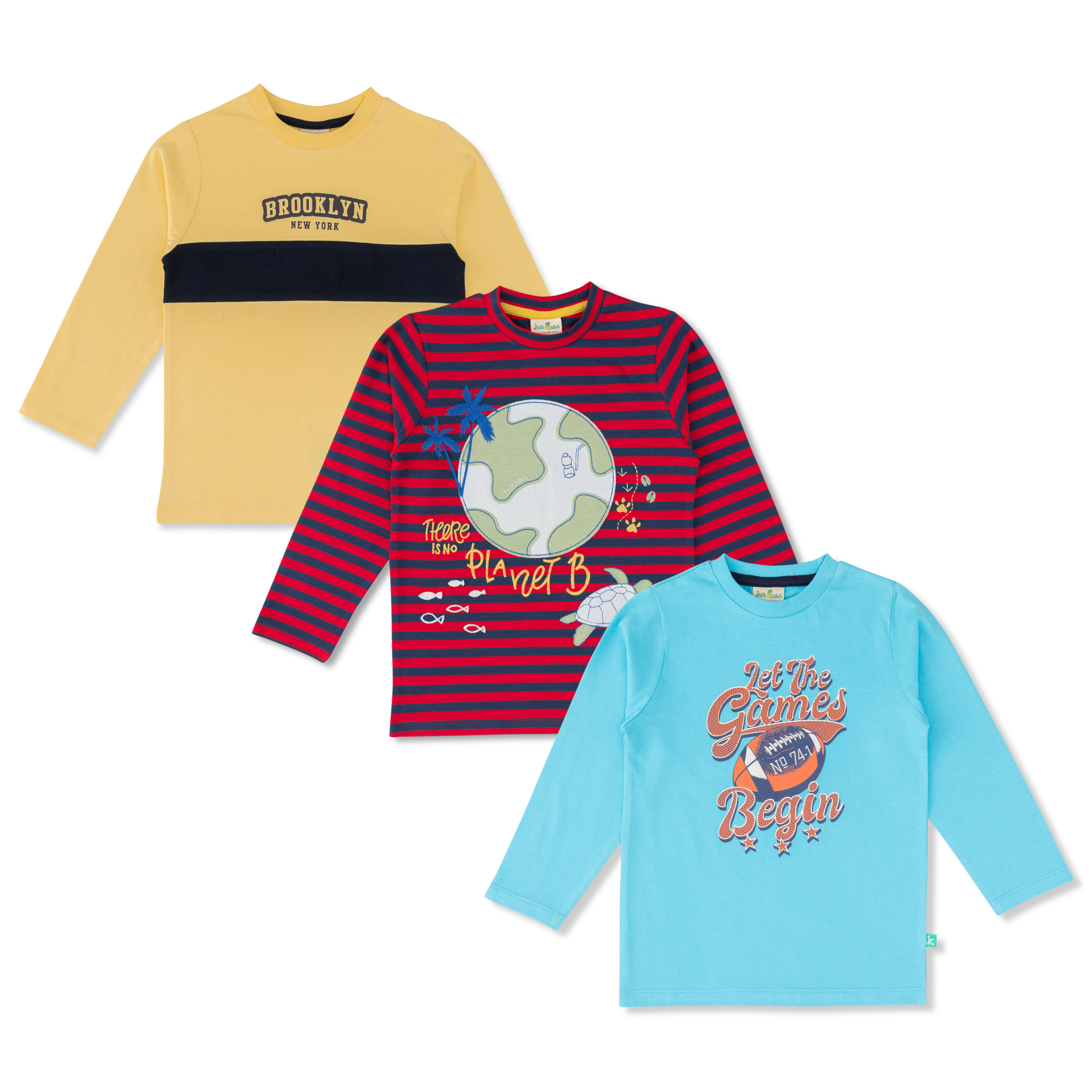     			Juscubs Pack of 1 Boys Cotton T-Shirt ( Multicolor )