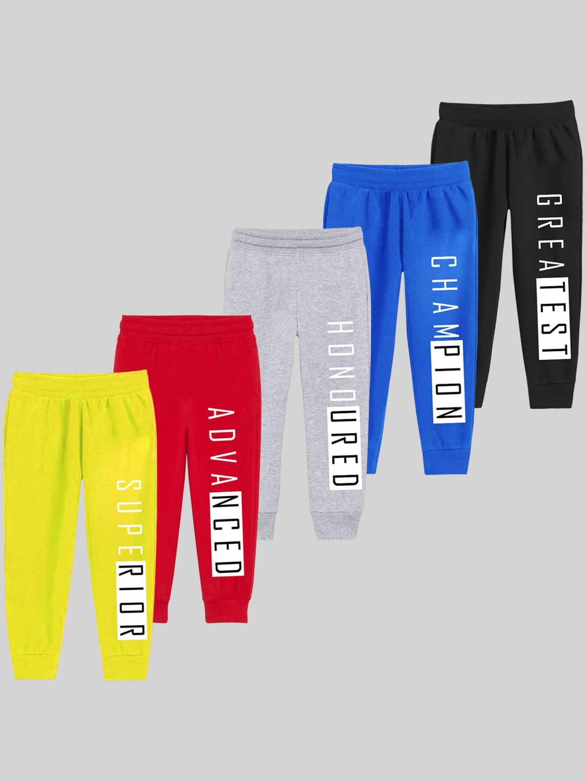 Kuchipoo Pack of 5 Baby Boys Cotton Blend Trackpant ( Multicolor1 ) Kuchipoo Pack of 5 Baby Boys Cotton Blend Trackpant ( Multicolor1 )