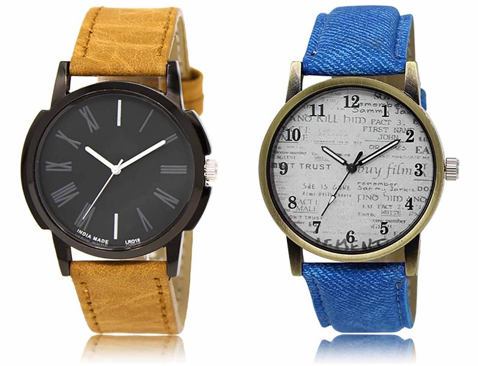     			Lorem - Analog Watch Watches Combo For Men and Boys ( Pack of 2 )