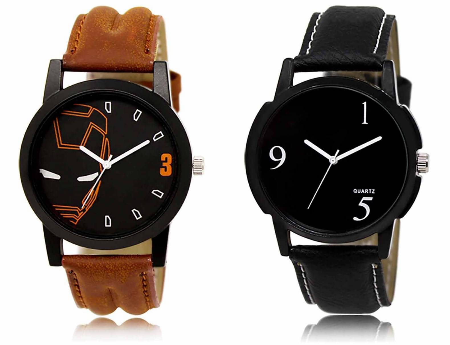     			Lorem - Analog Watch Watches Combo For Men and Boys ( Pack of 2 )