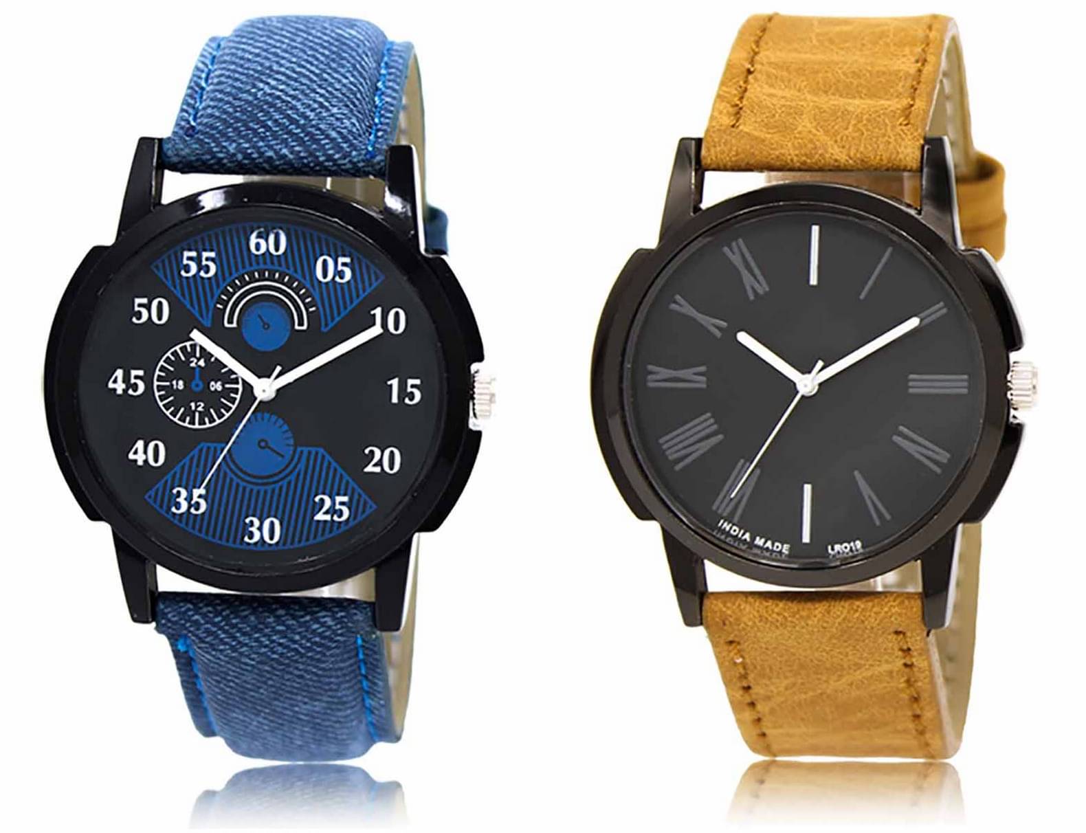 Lorem - Analog Watch Watches Combo For Men and Boys ( Pack of 2 ) Lorem - Analog Watch Watches Combo For Men and Boys ( Pack of 2 )