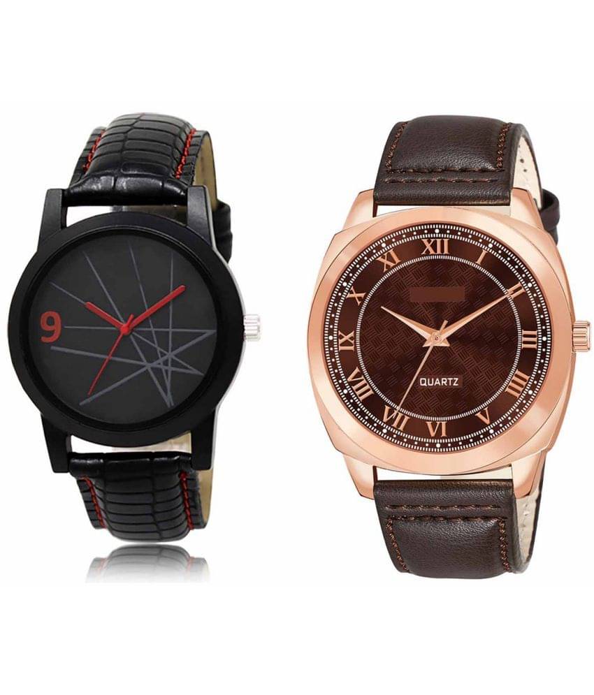     			Lorem - Analog Watch Watches Combo For Men and Boys ( Pack of 2 )