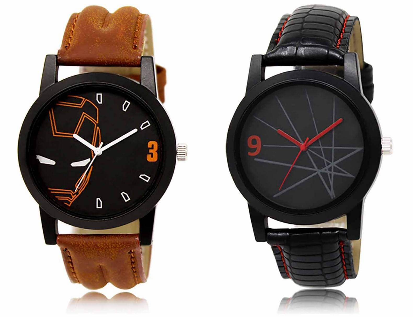     			Lorem - Analog Watch Watches Combo For Men and Boys ( Pack of 2 )
