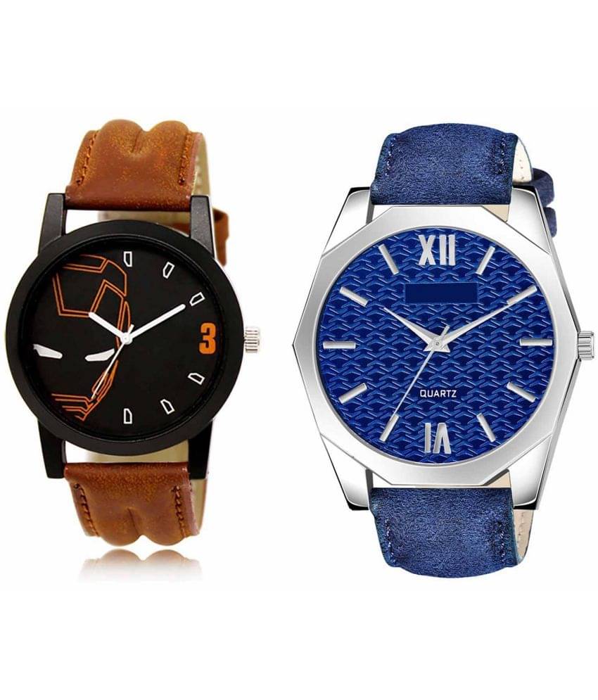     			Lorem - Analog Watch Watches Combo For Men and Boys ( Pack of 2 )