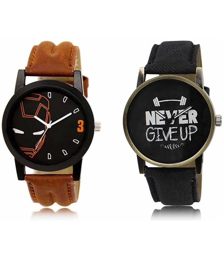     			Lorem - Analog Watch Watches Combo For Men and Boys ( Pack of 2 )