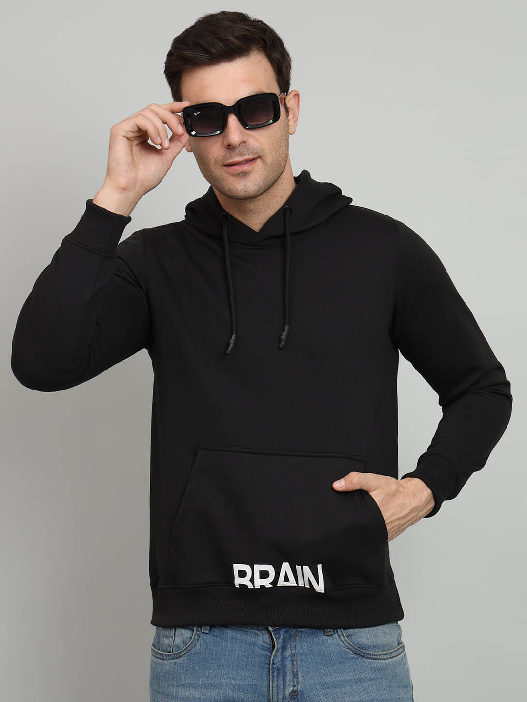 OGEN Cotton Blend Hooded Men's Sweatshirt - Black ( Pack of 1 )     			OGEN Cotton Blend Hooded Men's Sweatshirt - Black ( Pack of 1 )
