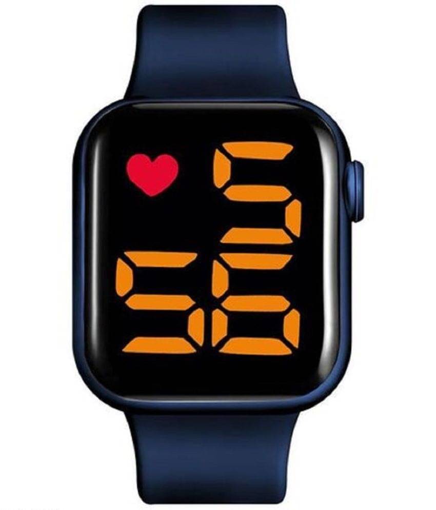     			Renaissance Traders - Blue Silicon Digital Men's Watch