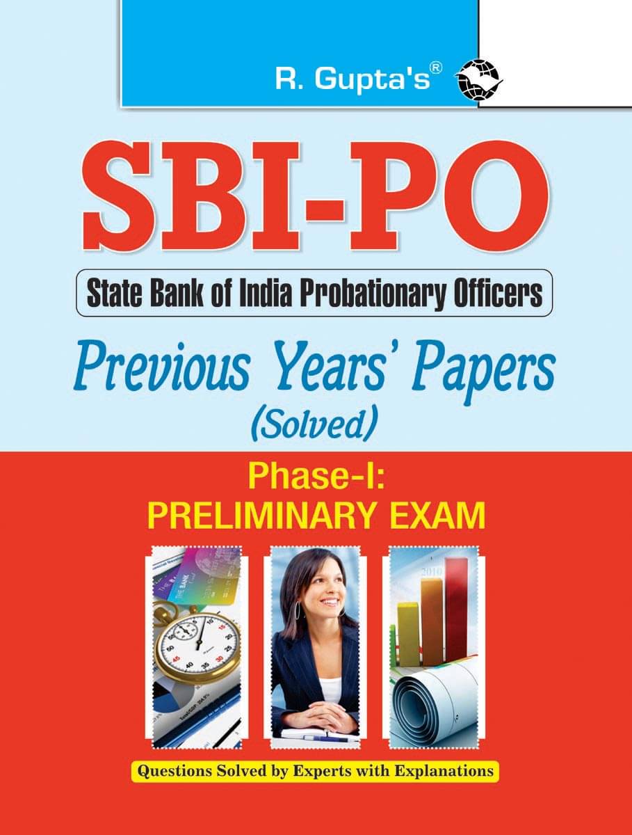     			SBI-PO (Phase-I: Preliminary Exam) Previous Years' Papers (Solved)