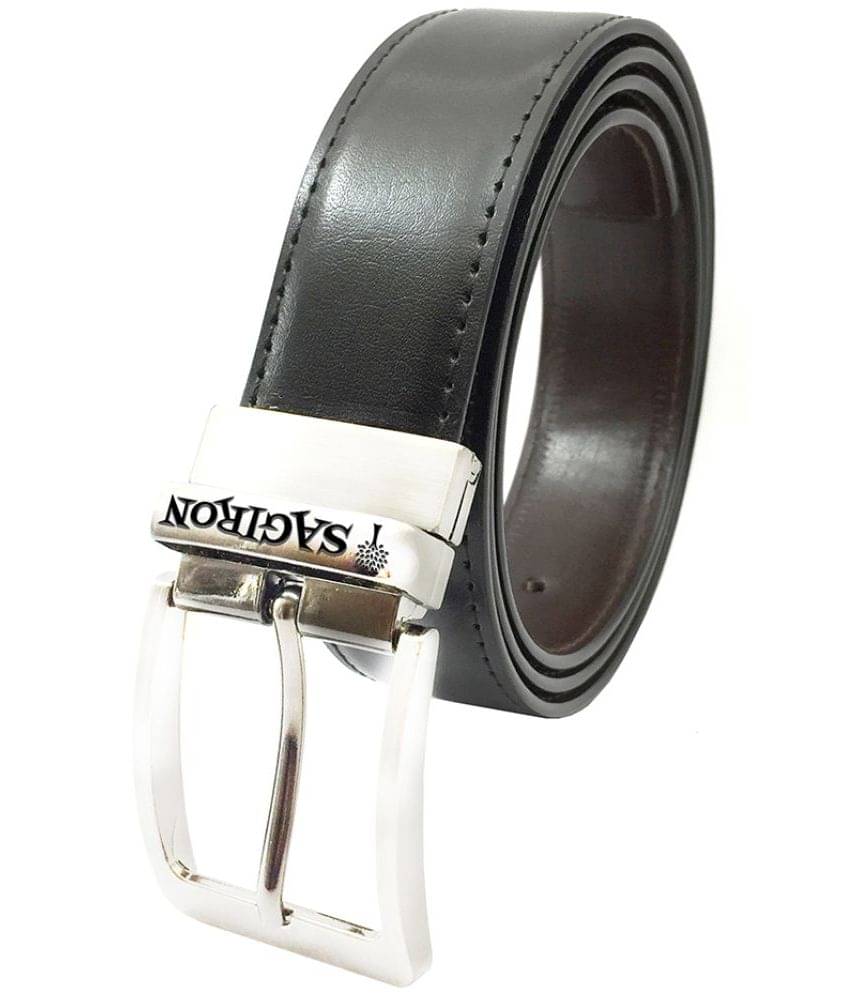     			Sagiron - Black Faux Leather Men's Formal Belt ( Pack of 1 )