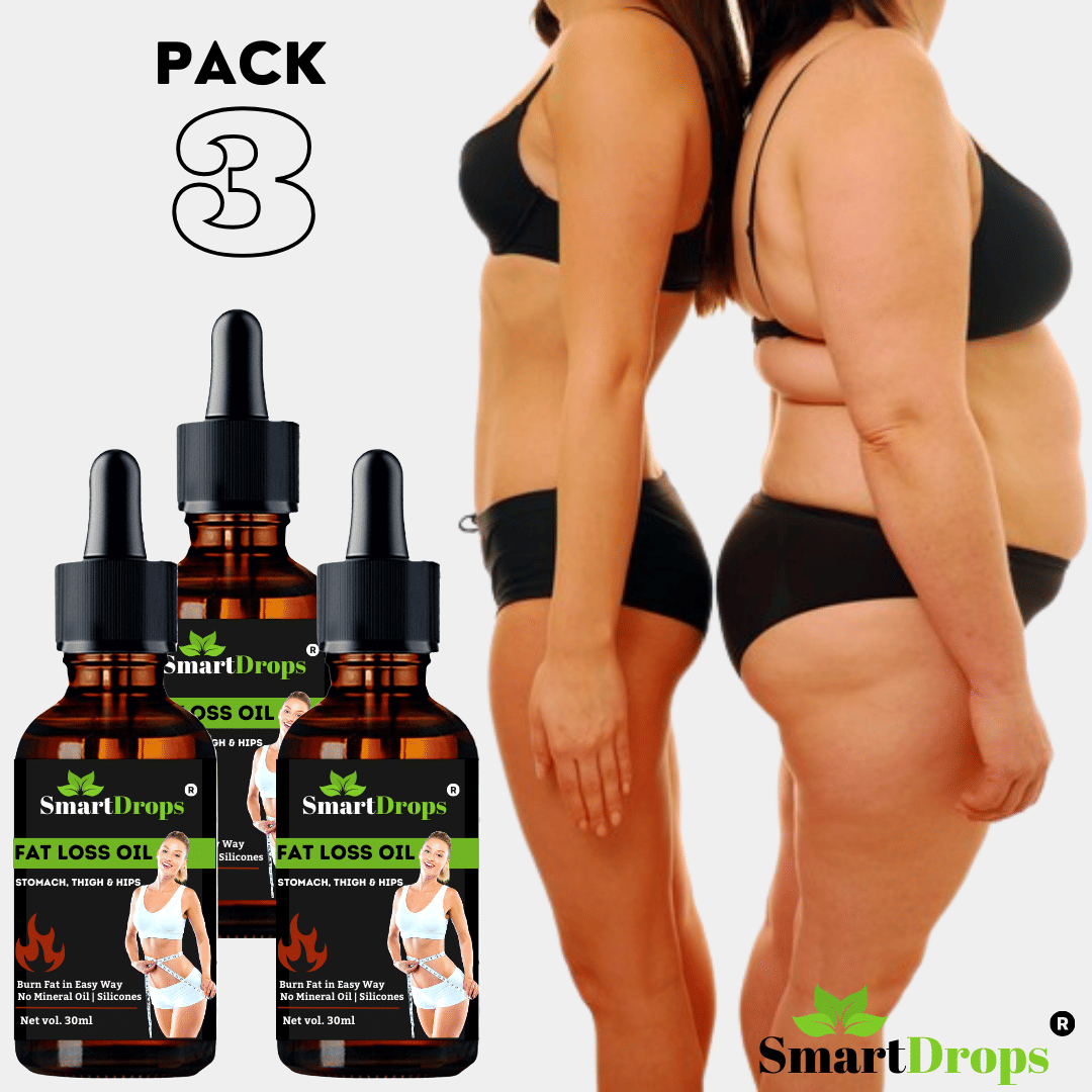     			Smartdrops Fat Burner Oil Shaping & Firming Oil 90 mL Pack of 3