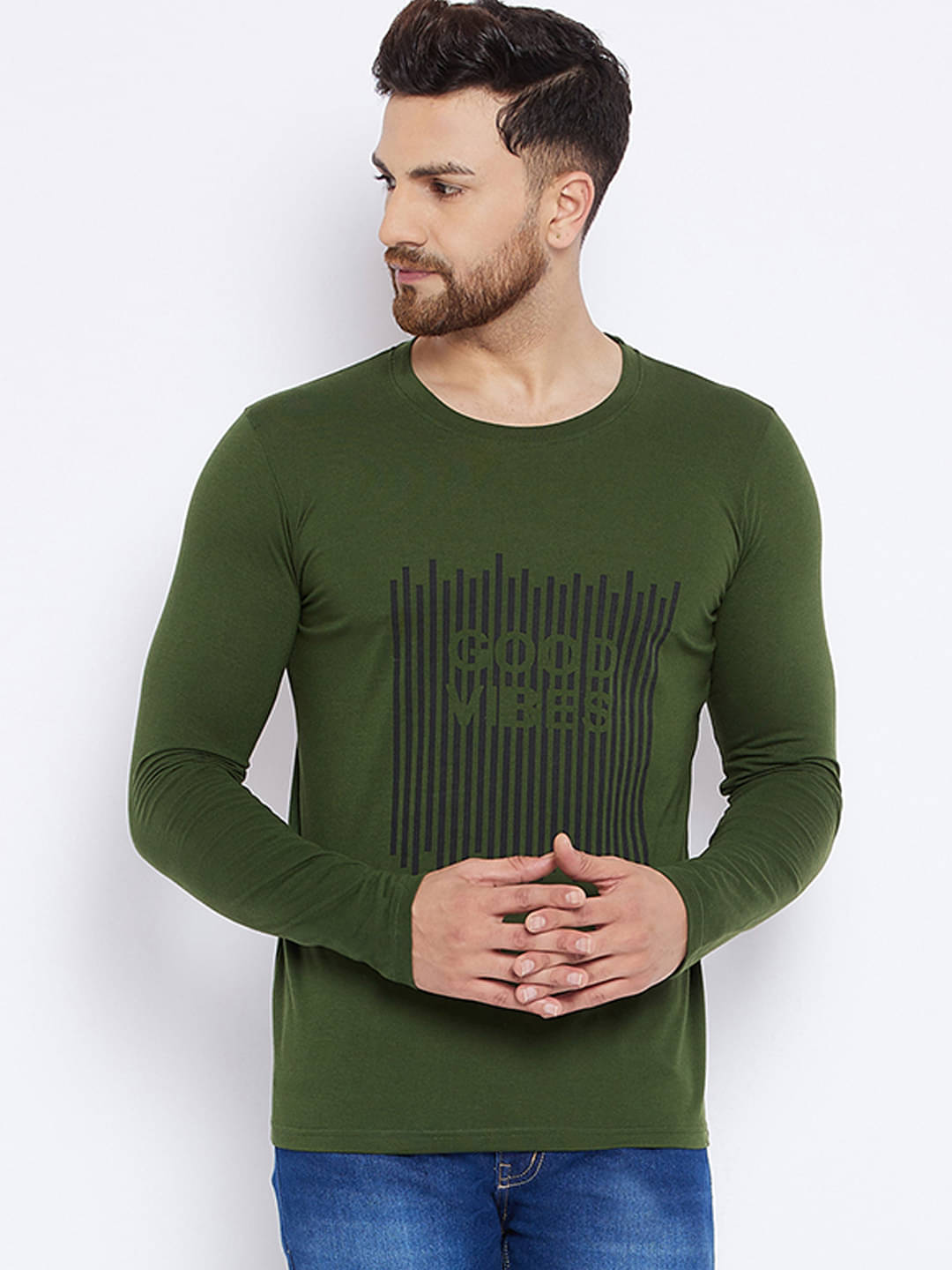 The Million Club Pack of 1 Polyester Regular Fit Men's T-Shirt ( Olive ) The Million Club Pack of 1 Polyester Regular Fit Men's T-Shirt ( Olive )