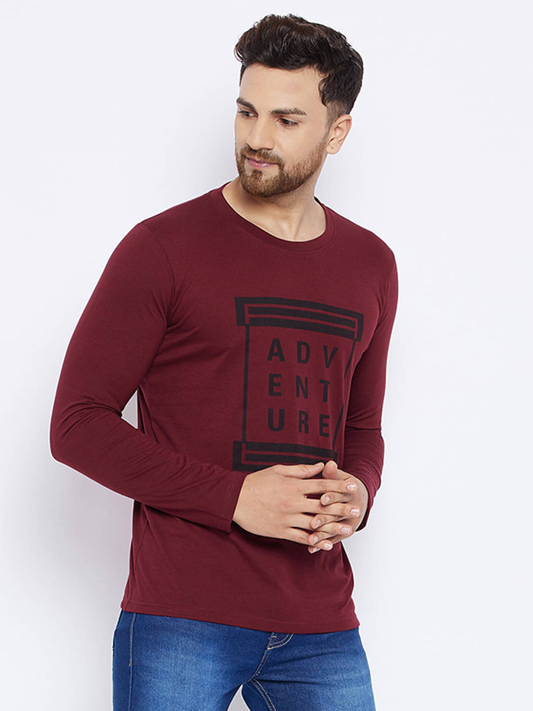     			The Million Club Pack of 1 Polyester Regular Fit Men's T-Shirt ( Maroon )