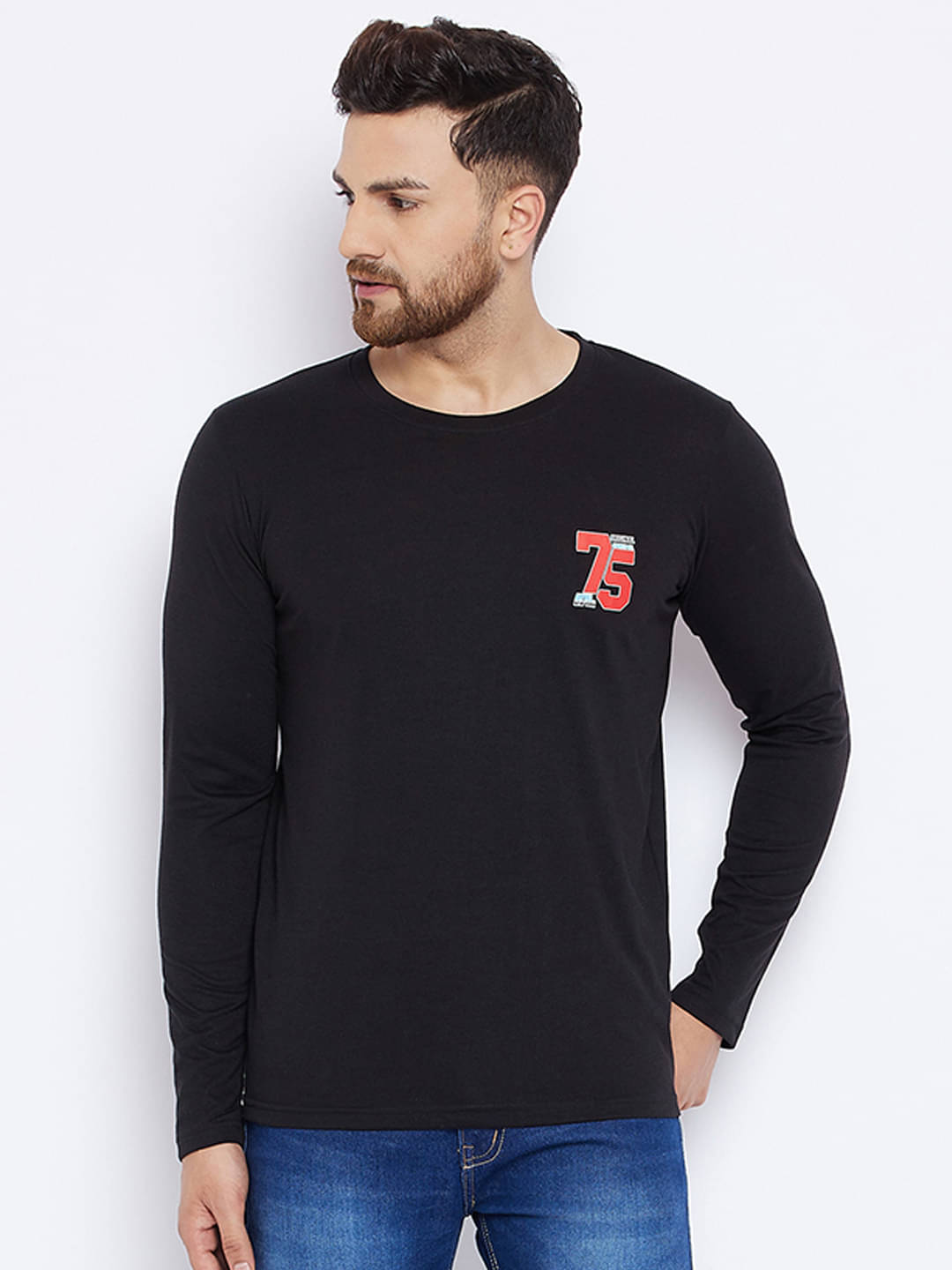     			The Million Club Pack of 1 Polyester Regular Fit Men's T-Shirt ( Black )