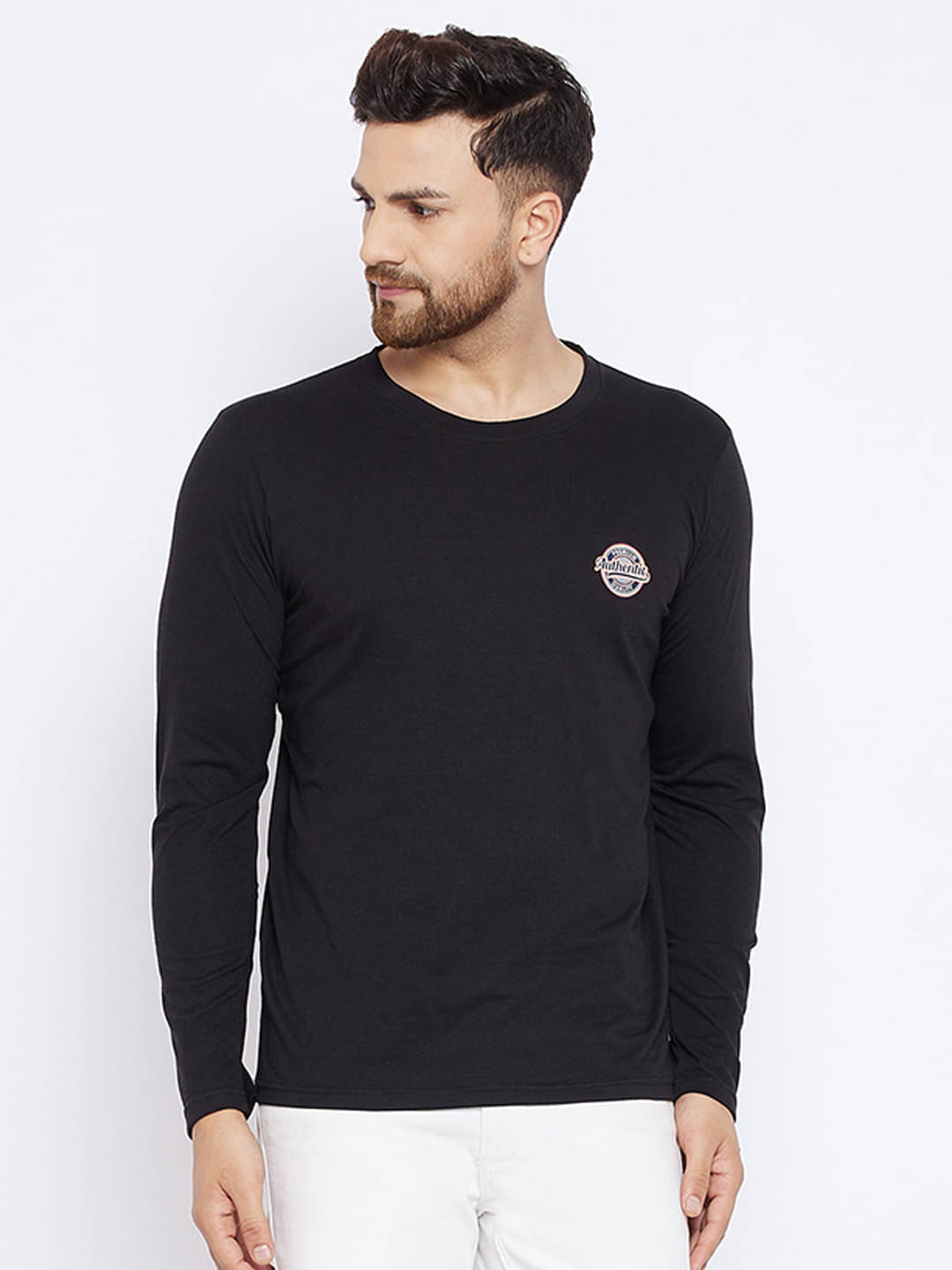     			The Million Club Pack of 1 Polyester Regular Fit Men's T-Shirt ( Black )