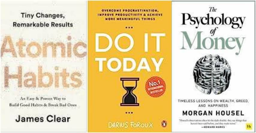     			Atomic Habits + Do It Today + The Psychology of Money