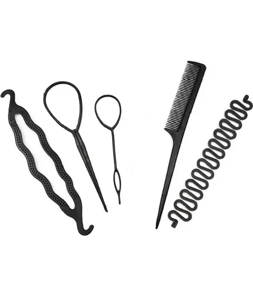 BELLO TOKO - Black Women's Hair Accessory Set ( Pack of 5 ) BELLO TOKO - Black Women's Hair Accessory Set ( Pack of 5 )