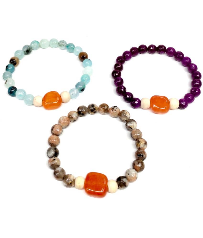 DAIVYA WELLNESS - Multicolor Bracelet ( Pack of 3 ) - Bangles & Bracelets | Buy online on ZillyBuy