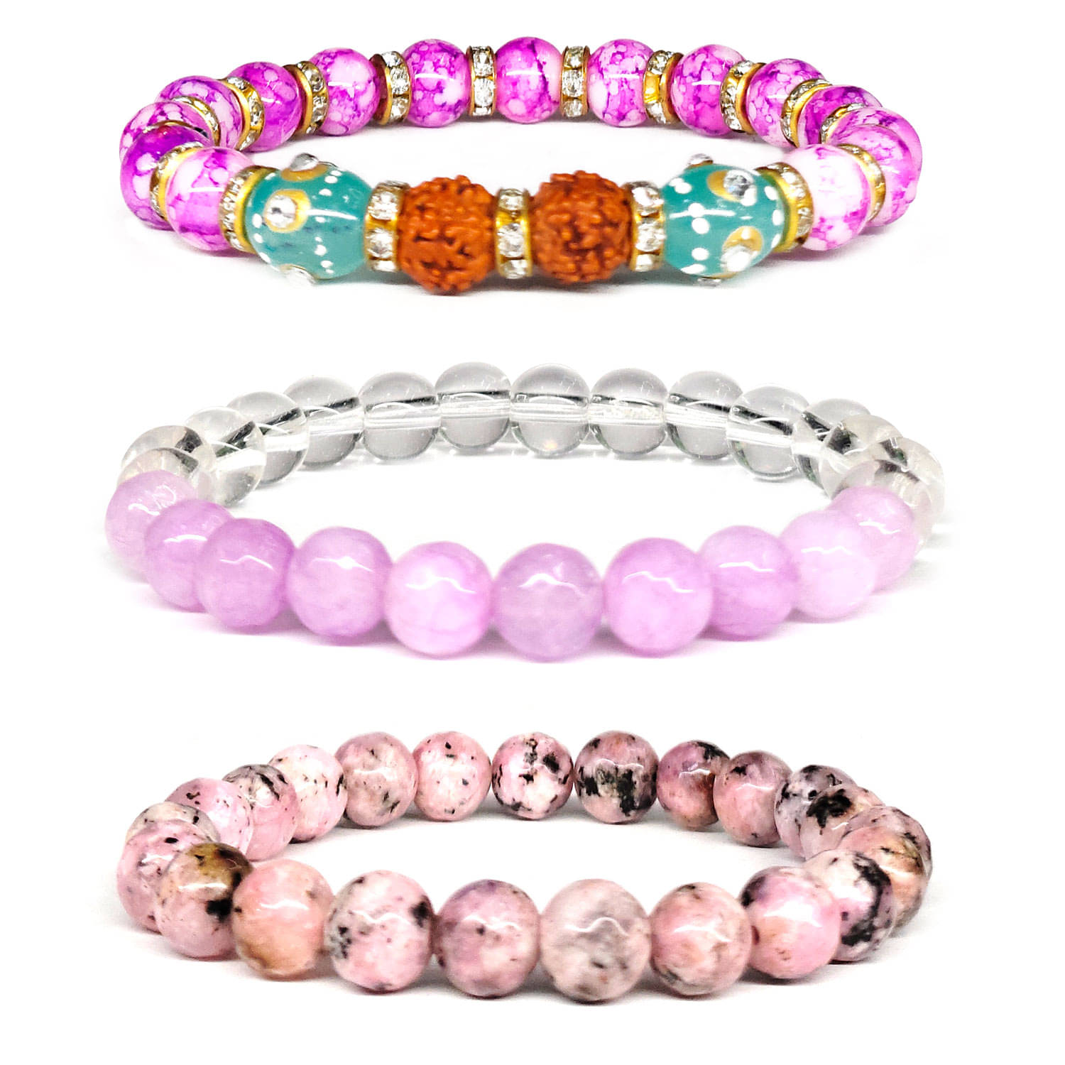     			DAIVYA WELLNESS - Multicolor Bracelet ( Pack of 3 )