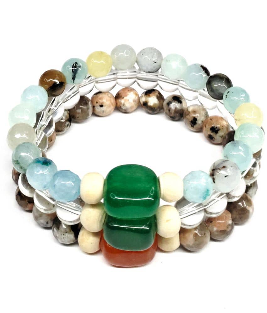 DAIVYA WELLNESS - Multicolor Bracelet ( Pack of 3 ) - Bangles & Bracelets | Buy online on ZillyBuy