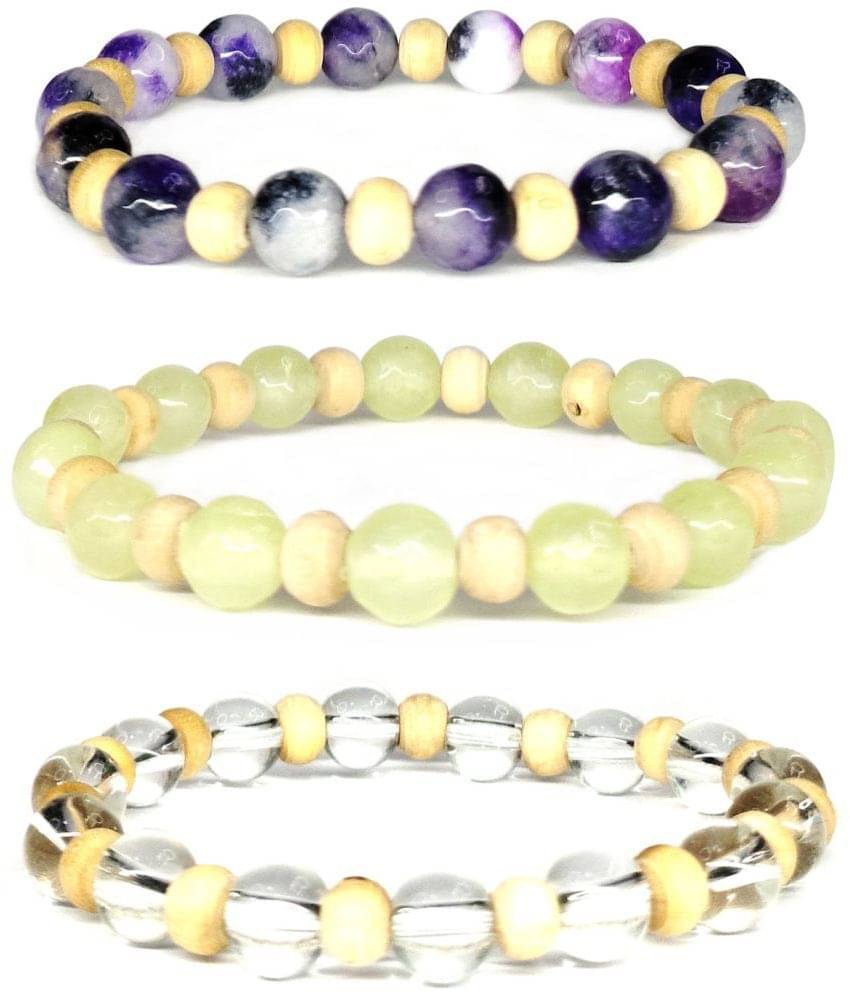 DAIVYA WELLNESS - Multicolor Bracelet ( Pack of 3 ) DAIVYA WELLNESS - Multicolor Bracelet ( Pack of 3 )