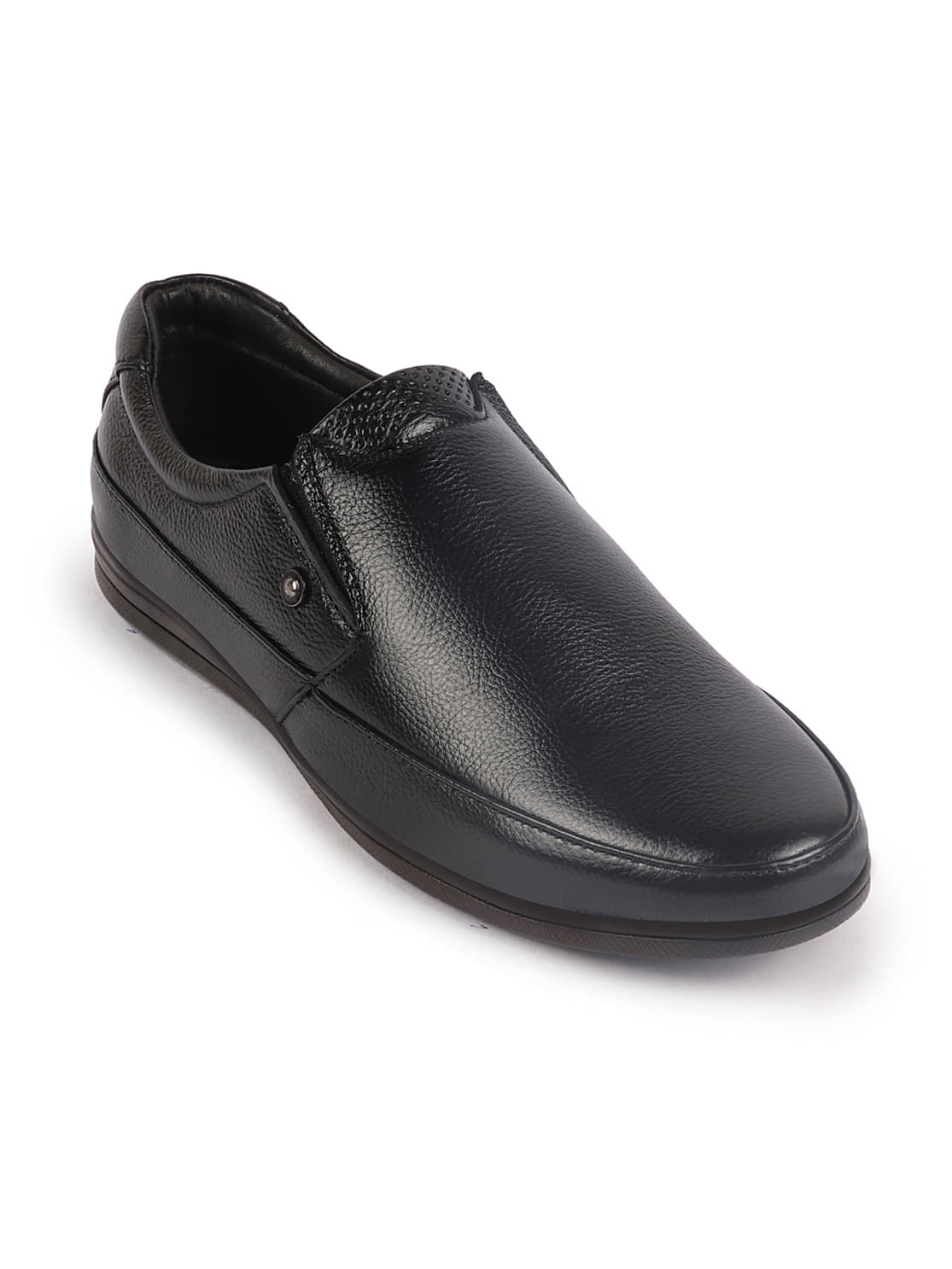     			Fausto - Black Men's Slip On Formal Shoes