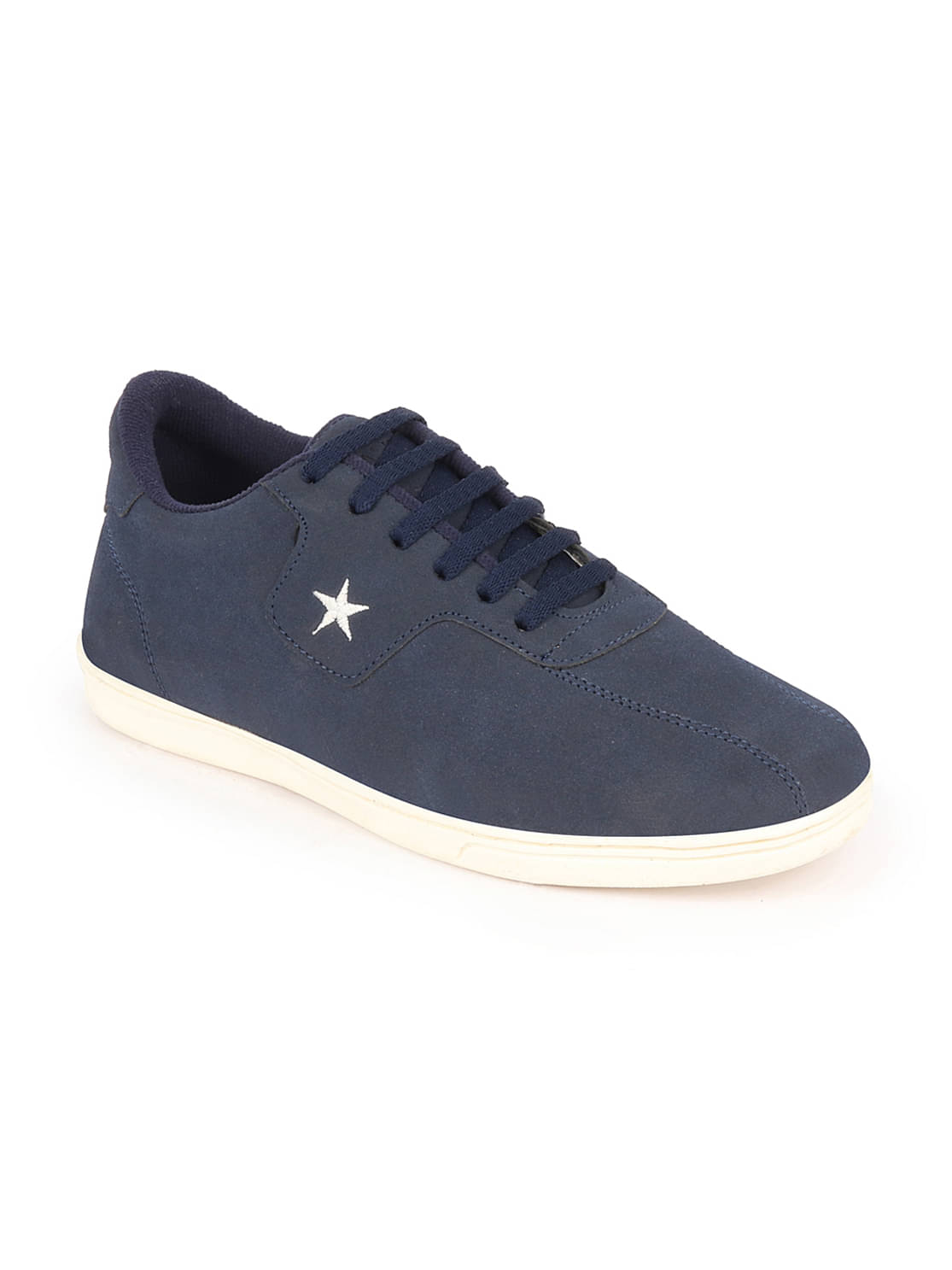     			Fausto Lace Up Sneakers Shoes Navy Blue Men's Sneakers