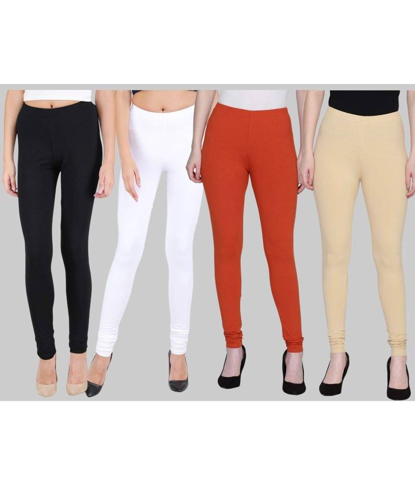     			FnMe - Multicolor Lycra Women's Leggings ( Pack of 4 )
