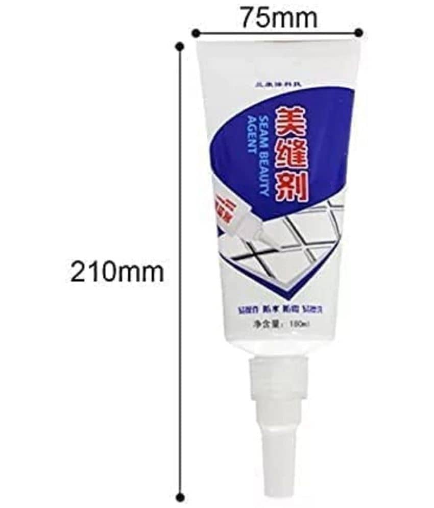 GLOWELL Waterproof Tile Gap/Crack/Grout Filler Water Resistant Silicone Sealant for DIY Home Sink Gaps/Gaps Filler Tube/Tiles Gaps/Grouts Repair Filler Tube