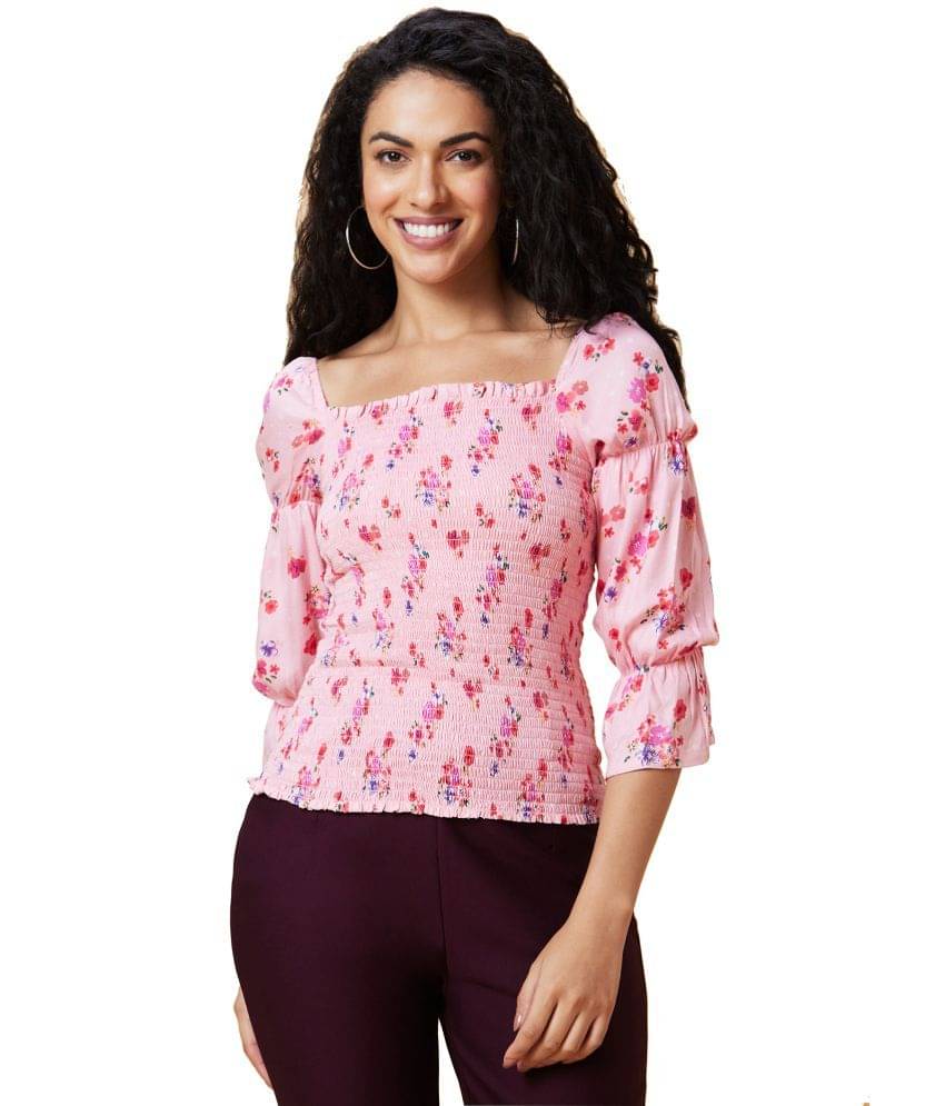     			Globus - Pink Polyester Women's Regular Top ( Pack of 1 )