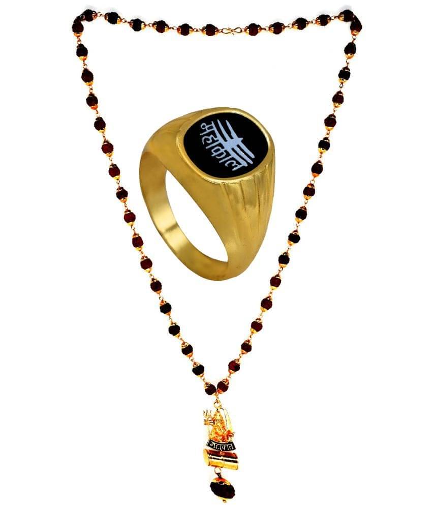     			JIPPA - Gold Pendant set ( Pack of 2 )