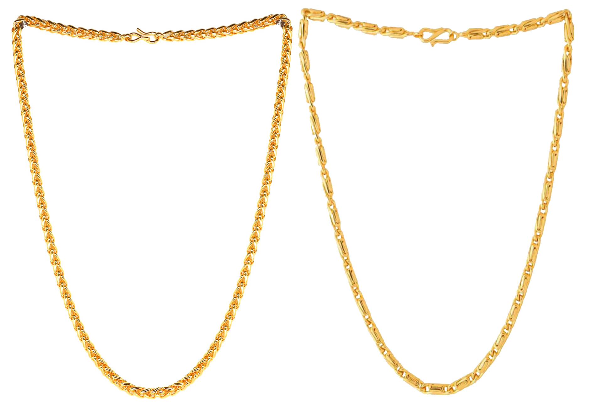 JIPPA Gold Plated Chain ( Set of 2 )     			JIPPA Gold Plated Chain ( Set of 2 )